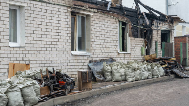 Professional Soot Cleanup technician working in Harwood, MD